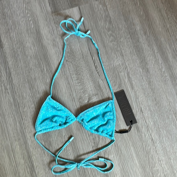 Baby blue string bathing suit top - Picture 5 of 8